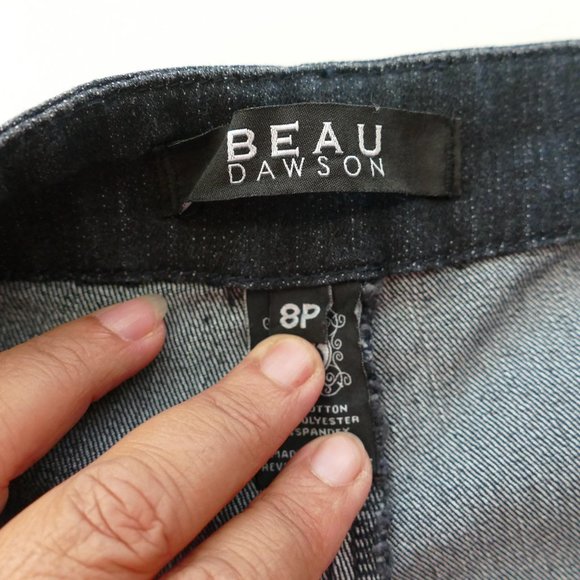 Beau Dawson Dark Blue Jeans- Size 8P - Picture 5 of 10